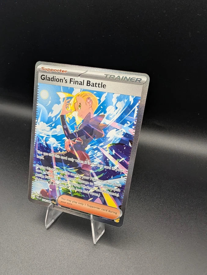 Pokémon TCG: Gladion's Final Battle 118/084 SIR Pitch Black ME05 Full Art Trainer NM