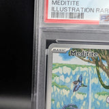 Pokémon TCG: 2024 Stellar Crown Meditite 153/142 Illustration Rare PSA 10 GEM MINT