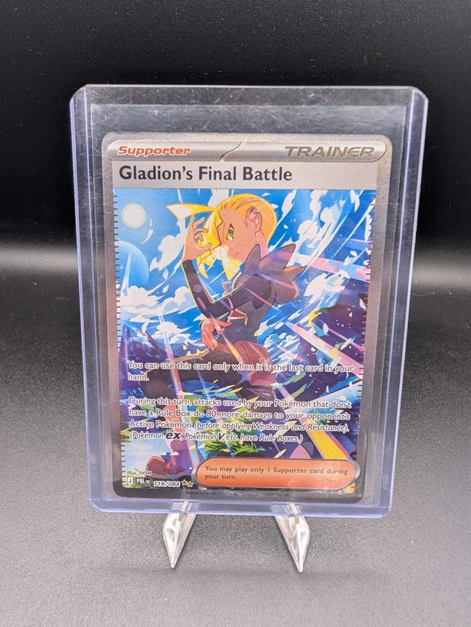 Pokémon TCG: Gladion's Final Battle 118/084 SIR Pitch Black ME05 Full Art Trainer NM