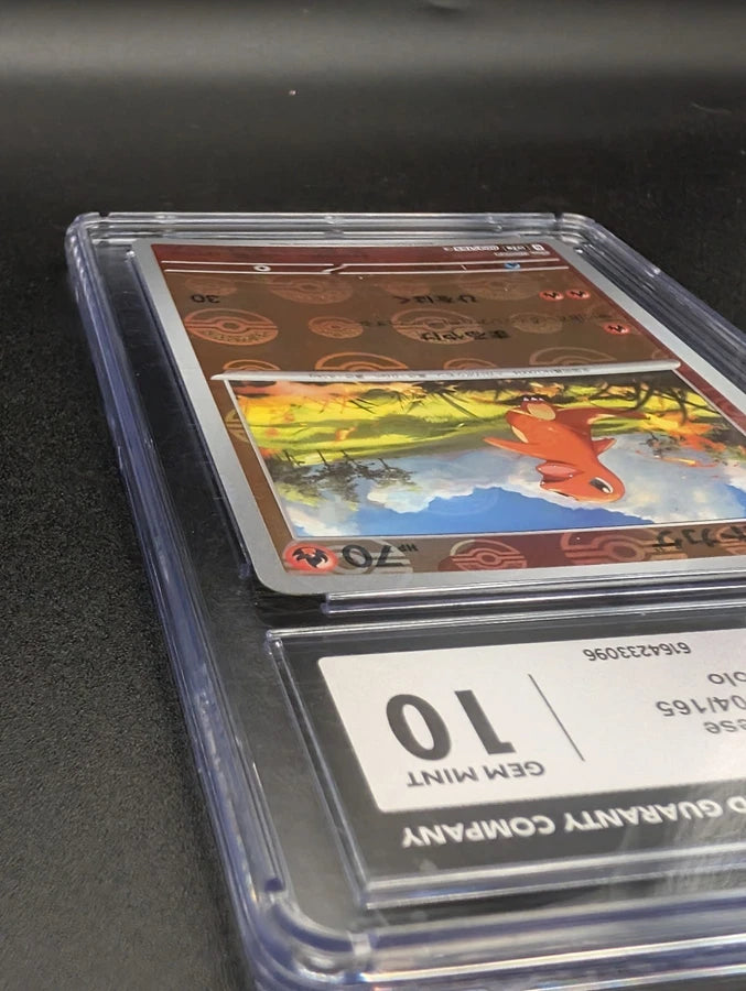 Pokémon TCG: 2023 Japanese 151 Charmander 004/165 Poke Ball Rev Holo CGC Gem Mint 10