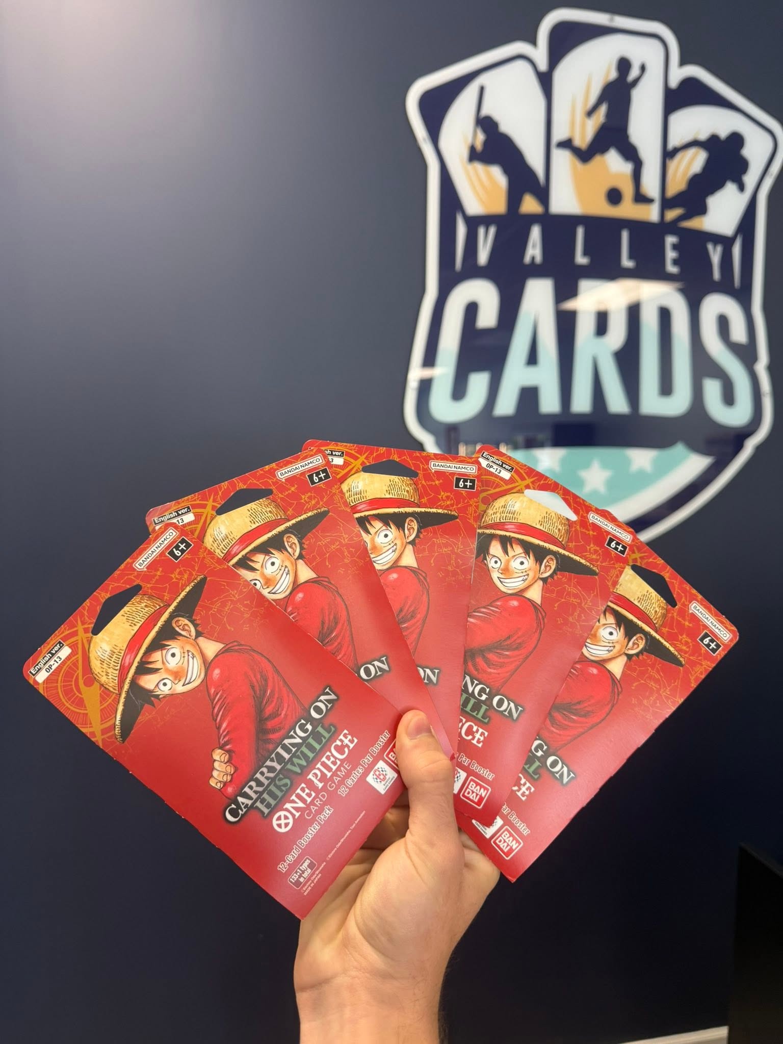 Sealed One Piece trading card game booster packs